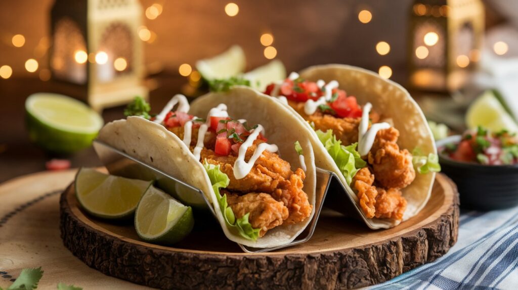 Preparing the Chicken Tacos recipe